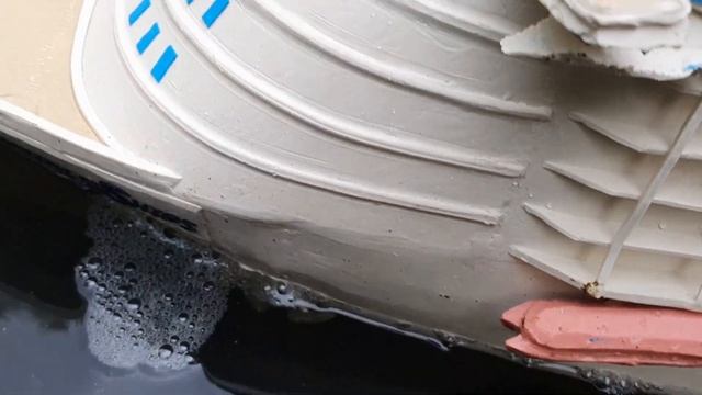 Круизный лайнер Гармония Морей из пластилина. Harmony Of The Seas. Огромный корабль. Двойной удар=)