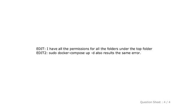 Django : Docker compose could not open directory permisson denied смотреть онлайн