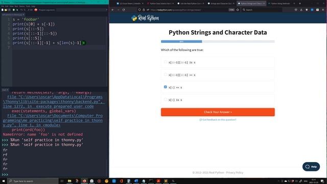 Real Python's Quiz on Strings and Character Data смотреть онлайн
