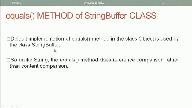 String API in Java | #28 | equals() & hashCode() methods of StringBuffer and StringBuilder Classes смотреть онлайн