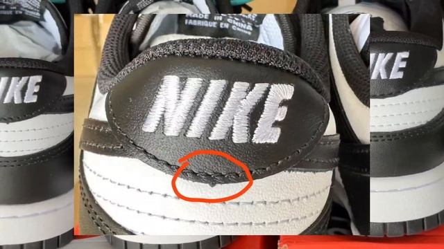 Сравнение оригинал и подделки Nike Dunk Low White/ black смотреть онлайн