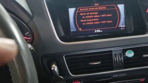 Audi Q5 Services Due Reset