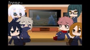 Jujutsu kaisen react to naruto || russ??eng?? || Реакция магической битвы на Наруто || by Irene