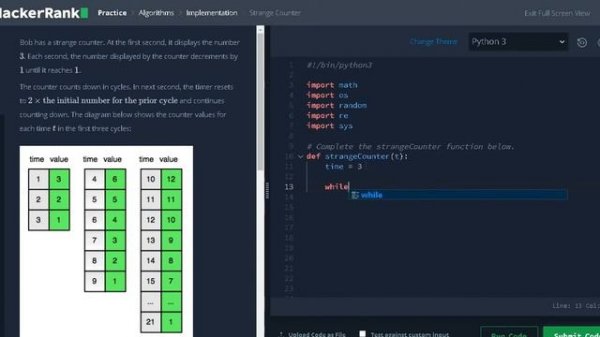 70 - Strange Counter | Implementation | Hackerrank Solution | Python