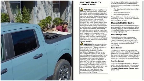 2022 Ford Maverick Stability Control System