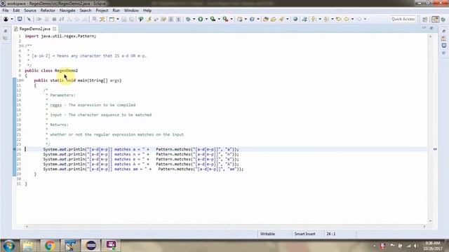 How to use range and union Regex character classes? | Java Regex смотреть онлайн