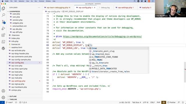 Debugging in WordPress смотреть онлайн