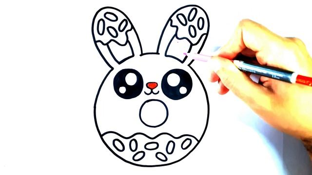 HOW TO DRAW A DONUT BUNNY EASY смотреть онлайн