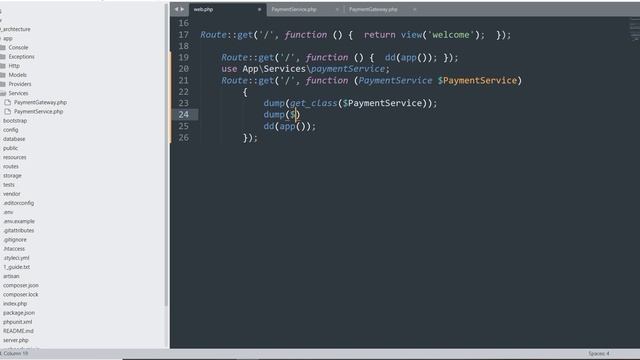 Laravel Service Container Example 1 | Auto Resolution | #4 | Architecture Concepts | 3 смотреть онлайн