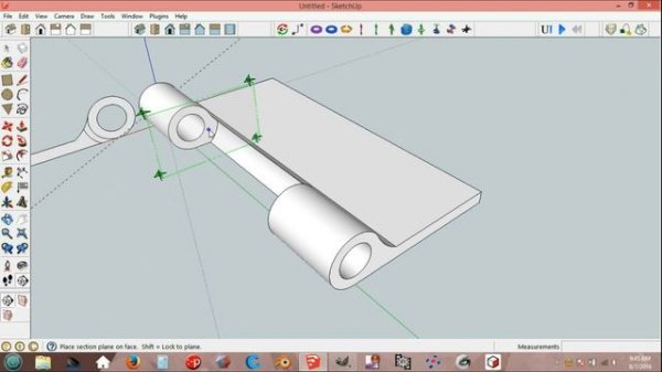 SketchUp: 3D Printable Fast Basic Hinge Design