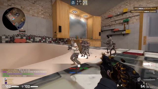 CS:GO · Zombie Escape Mod: ze_Bathroom_v2_5 · SG Server смотреть онлайн