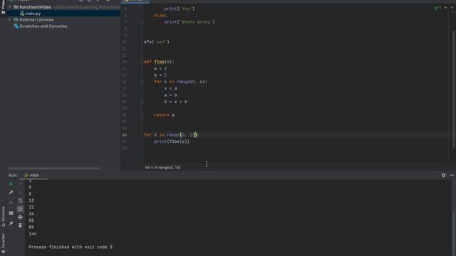 Using Functions in Python | Python Tutorials for Beginners | Calculate Fibonacci Series | #4 смотреть онлайн