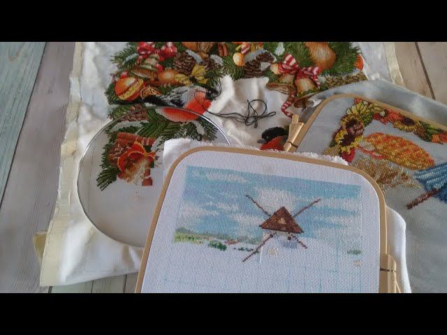 #вышивка 9-14 августа 21г. Новый небольшой старт/Зимний венок/Осенний семплер. Хорошие продвижения. смотреть онлайн