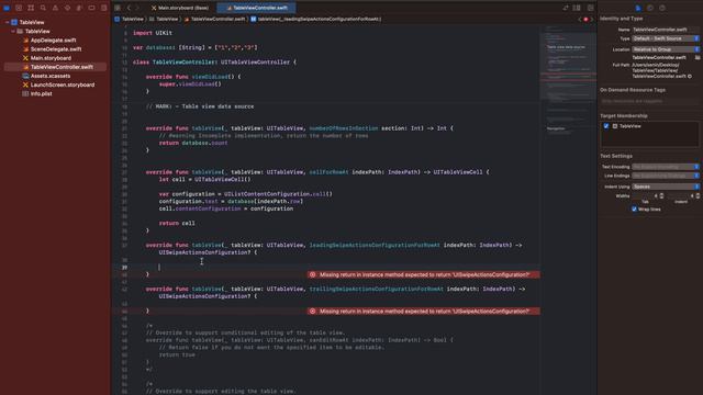 UIKit Swift | UITableView - Улучшение пользовательского интерфейса с помощью UISwipeActions смотреть онлайн