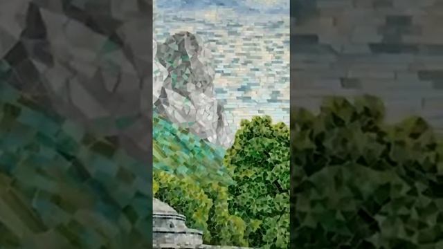 Мозаичное панно (флорентийская мозаика) по мотивам картины Клода Лоррена смотреть онлайн