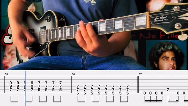 Sum 41- In Too Deep Cover (Guitar Tabs On Screen) смотреть онлайн