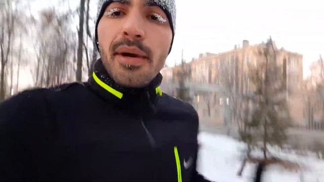 دویدن در 20- درجه زمستان روسیه | Winter running in Russia | Benefits of endurance running смотреть онлайн