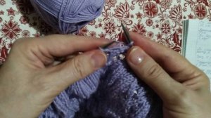 Круглая кокетка, ажурные ромбы. Попетельный МК