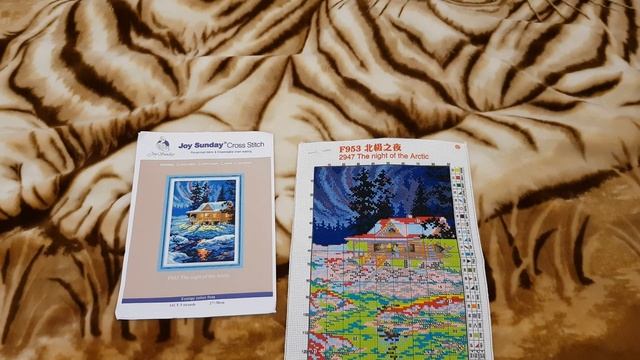 Вышивка крестиком Арктическая ночь" от Joy Sunday, 1-й отчёт! смотреть онлайн