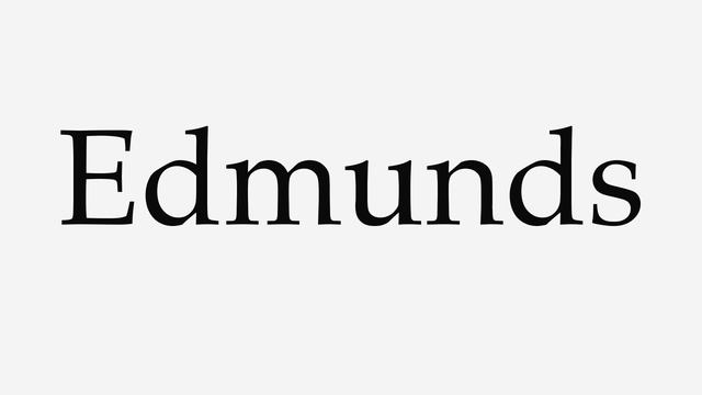 How to Pronounce Edmunds смотреть онлайн