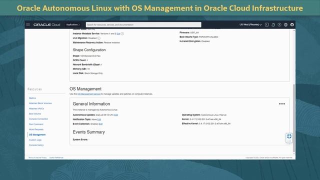 Oracle Autonomous Linux with OS Management in Oracle Cloud Infrastructure смотреть онлайн