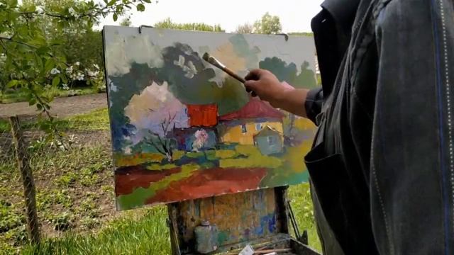 Мастер класс, весенний пейзаж 7. 05. 2020г смотреть онлайн
