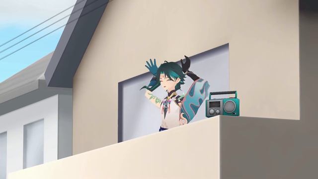 Xiao Blasting Caramelldansen Outside BUT... | MMD Genshin Impact смотреть онлайн