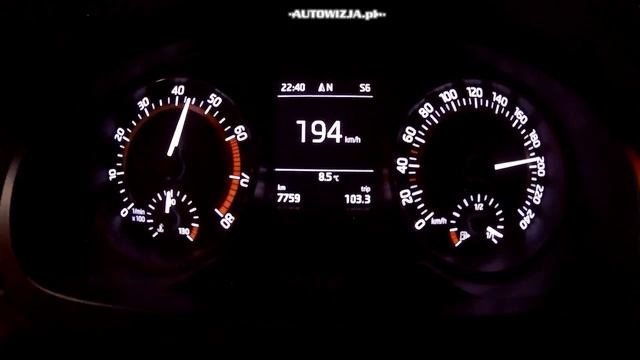 Skoda Rapid 1.4 TSI 125 Hp DSG  Acceleration 0-100 Km/h, 0-200 Kmh, 0-400 M Racelogic