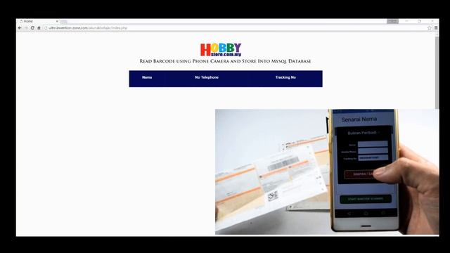 Customize android program + Barcode Scanner + Mysql Database + real time updated into website смотреть онлайн