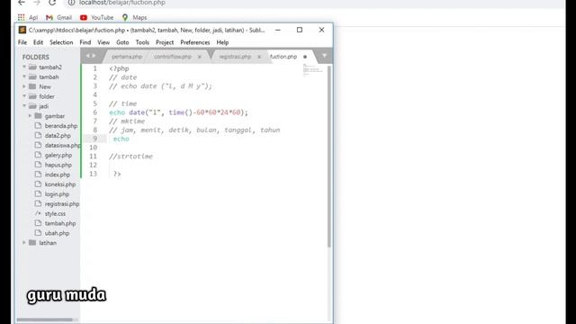 php dasar ||function смотреть онлайн