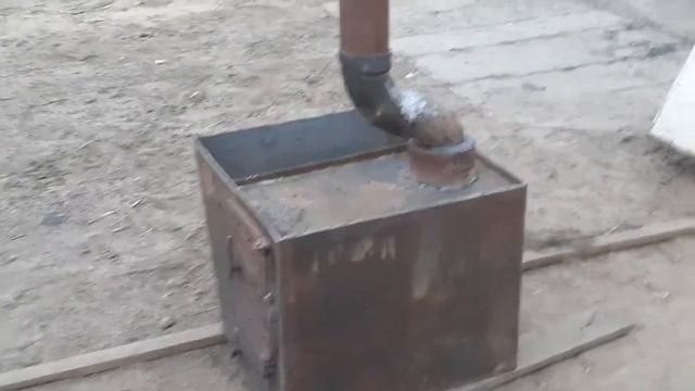 Печь в баню с коленом. смотреть онлайн