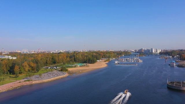 Петровская коса с высоты птичьего полёта | Аэросъёмка в Санкт-Петербурге смотреть онлайн
