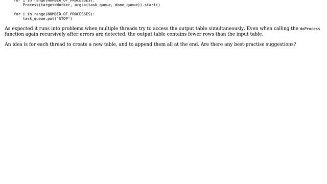 GIS: How to write to a single table via Python multiprocessing? смотреть онлайн