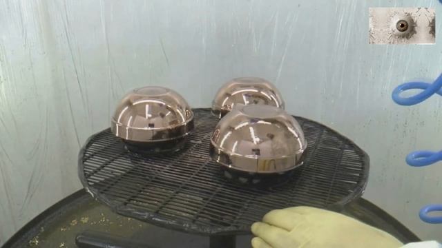 Меднение распылением. Этапы покрытия. Цветные эффекты на меди. смотреть онлайн