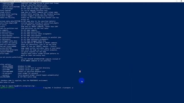 PostgreSQL - Backup y Restore Database usando pg_dump смотреть онлайн