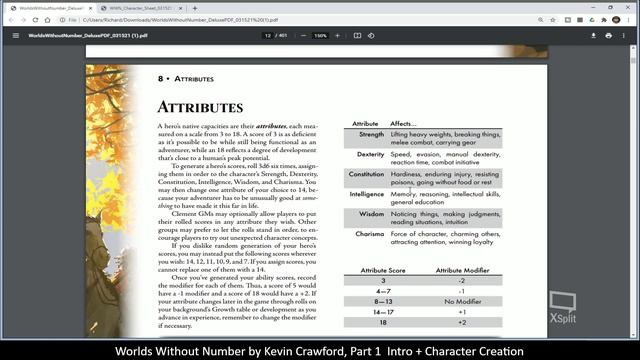 Worlds Without Number, Part 1 Intro + Character Creation смотреть онлайн