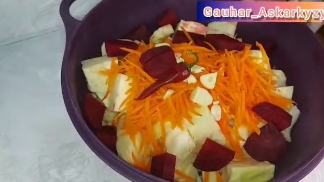 КАПУСТА ПО КОРЕЙСКИ. КАЗАКША РЕЦЕПТ. САЛАТ ИЗ КАПУСТЫ. КАПУСТА. КАПУСТА МАРИНОВАННАЯ. смотреть онлайн