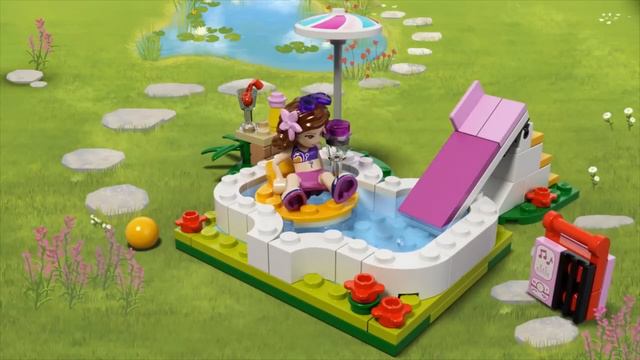 LEGO FRIENDS 2015 / Маленький бассейн Оливии / 41090 / Olivia's Garden Pool / НОВИНКА!!! смотреть онлайн