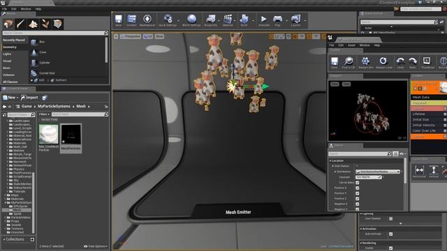 Создание Mesh партиклов в Unreal Engine 4. Курс по Cascade в UE4. 06 смотреть онлайн