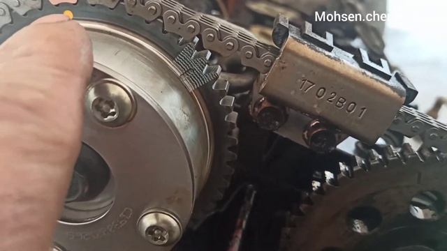 تایم موتور ۶ سیلندر هیوندای وراکروز Engine Timing Chain Hyundai V6  Ix 55 (veracruz)