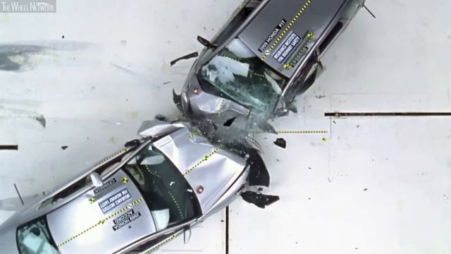 IIHS Crash Test Subcompact vs Midsize: The Importance of Size and Weight смотреть онлайн