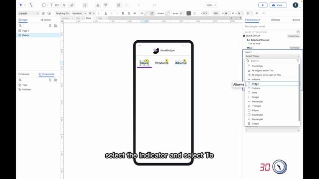 60 Seconds Axure RP 10 Case: Tabs Interactions смотреть онлайн