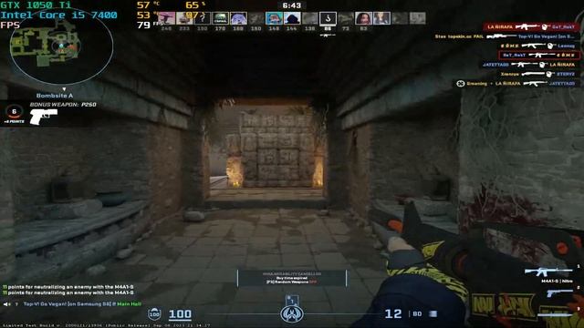 CS2 - GTX 1050 Ti 4GB + i5 7400 / FPS TEST смотреть онлайн