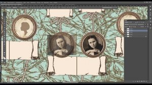 Древо рода с фотографиями в фотошопе.