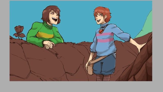 UNDERTALE FRISK MEETS CHARA! Part 2 - Lets Draw [Fan art] смотреть онлайн