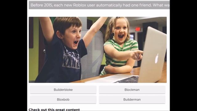 The Roblox Quiz 100% Answers New Version смотреть онлайн