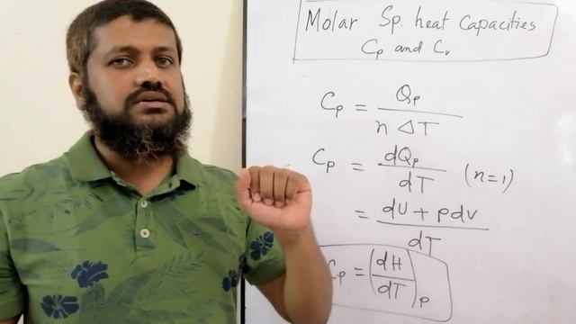 Thermodynamics (তাপগতিবিদ্যা) || Lec 02 (Heat, Molar heat capacity Cp and Cv) || Relation of Cp & C смотреть онлайн