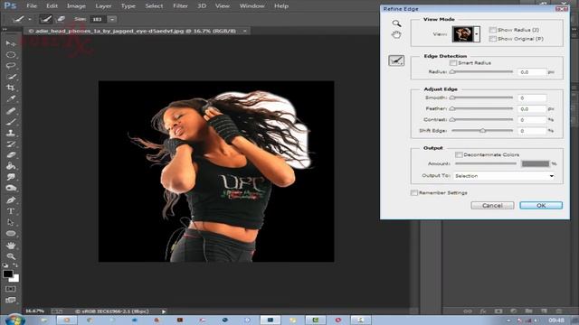 how to Find and use Refine edge/mask Tool Photoshop cc & Cs6 смотреть онлайн