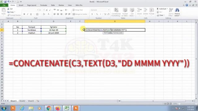 Cara menggabungkan data 2 kolom/lebih menjadi 1 kolom di Microsoft Excel || Tips and Trik Excel смотреть онлайн