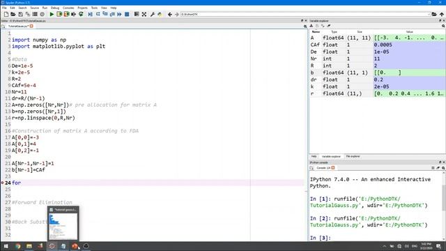 Python Programming for Chemical Engineers: Gauss Elimination Method for Linear Algebraic System смотреть онлайн